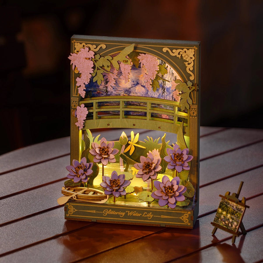 ROWOOD - PUZZLE 3D BOIS - Maquette bois les Nymphéas - TH001 - Golemites - Rokr