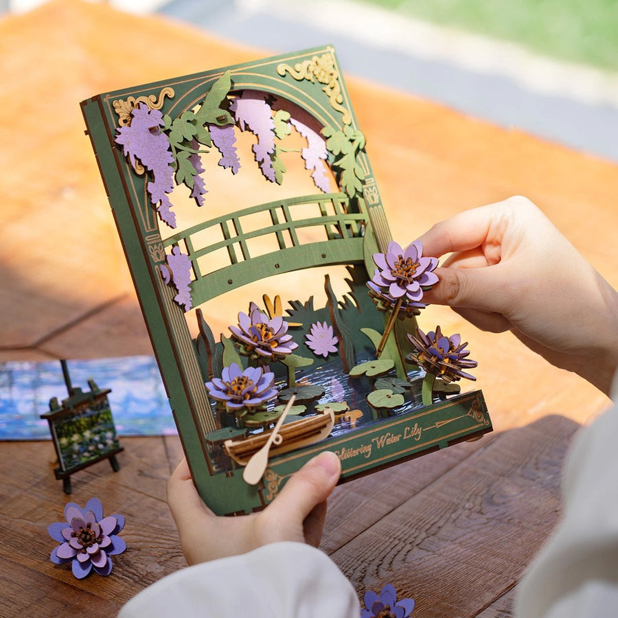 ROWOOD - PUZZLE 3D BOIS - Maquette bois les Nymphéas - TH001 - Golemites - Rokr