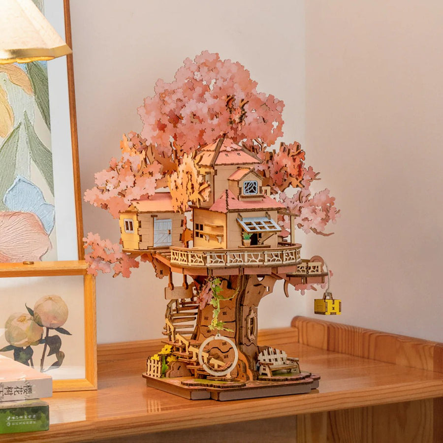 ROLIFE - maison de poupées - Puzzle 3D en bois Sakura Tree House TGS04 - TGS04 - Golemites - Rokr