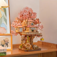 ROLIFE - maison de poupées - Puzzle 3D en bois Sakura Tree House TGS04 - TGS04 - Golemites - Rokr