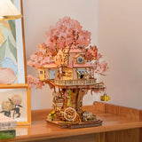 ROLIFE - maison de poupées - Puzzle 3D en bois Sakura Tree House TGS04 - TGS04 - Golemites - Rokr