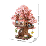 ROLIFE - maison de poupées - Puzzle 3D en bois Sakura Tree House TGS04 - TGS04 - Golemites - Rokr