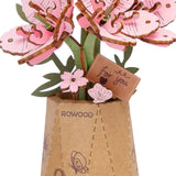 ROWOOD - PUZZLE 3D BOIS - Maquette bois Fleurs de Sakura TW101 - TW101 - Golemites - Rokr