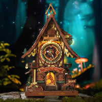 ROKR - PUZZLE 3D - Maquette bois Horloge à Coucou - LC901C - Golemites - Rokr