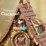 ROKR - PUZZLE 3D - Maquette bois Horloge à Coucou - LC901C - Golemites - Rokr