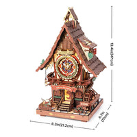 ROKR - PUZZLE 3D - Maquette bois Horloge à Coucou - LC901C - Golemites - Rokr