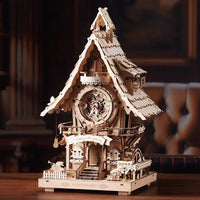 ROKR - PUZZLE 3D - Maquette bois Horloge à Coucou - LC901C - Golemites - Rokr