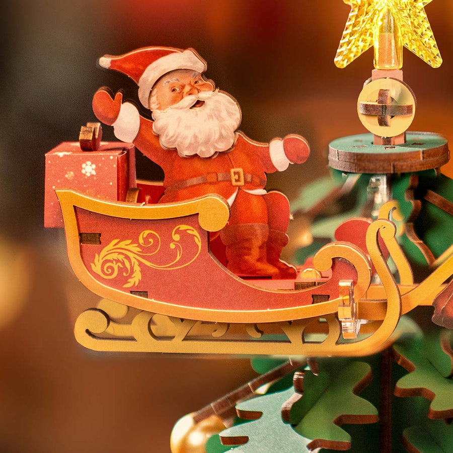 ROLIFE - PUZZLE 3D BOIS - Maquette | Sapin de Noël Mécanique Musicale AMS01 - AMS01 - Golemites - Rokr