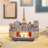 TONECHEER - PUZZLE 3D BOIS - Boîte à musique | Romantic Paris - TQ036 - Golemites - Rokr