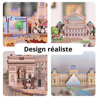 TONECHEER - PUZZLE 3D BOIS - Boîte à musique | Romantic Paris - TQ036 - Golemites - Rokr