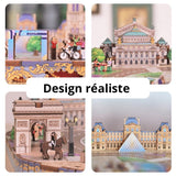 TONECHEER - PUZZLE 3D BOIS - Boîte à musique | Romantic Paris - TQ036 - Golemites - Rokr