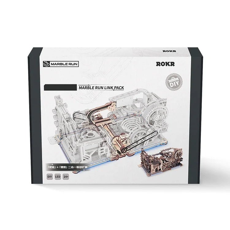 ROKR Marble Run Link Pack (Spaceport & Night city) - Golemites - Rokr