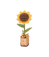 ROWOOD - PUZZLE 3D BOIS - Maquette Bois Fleur | Tournesol - TW011 - Golemites - Rokr