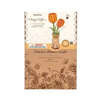 ROWOOD - PUZZLE 3D BOIS - Maquette Bois Fleur | Tulipe Orange - TW081 - Golemites - Rokr