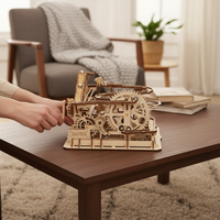Puzzle 3d bois | Circuit à billes Waterweel