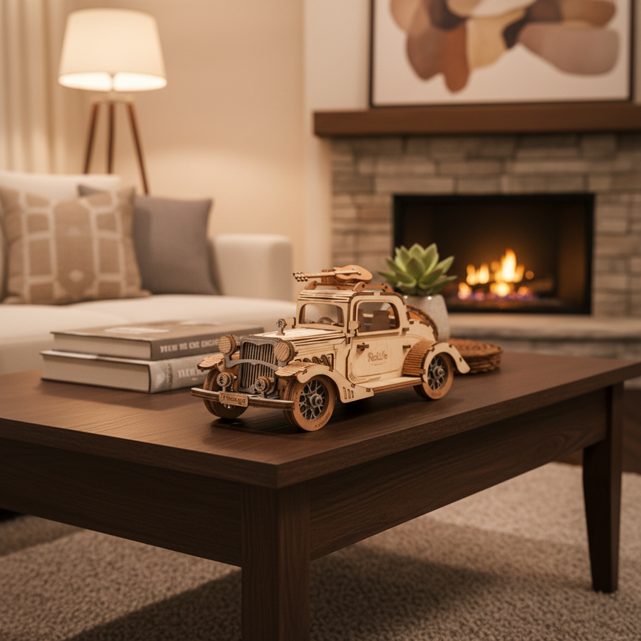 Puzzle 3d Bois | Voiture Vintage