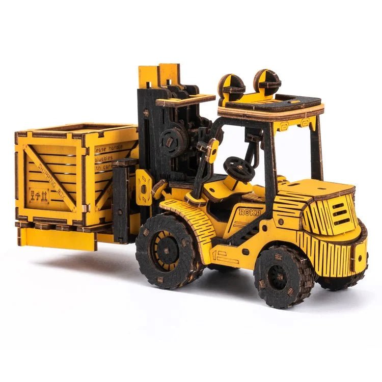 ROKR - PUZZLE 3D BOIS - ROKR | Chariot Elévateur à Fourches - TG413K - Golemites - Rokr