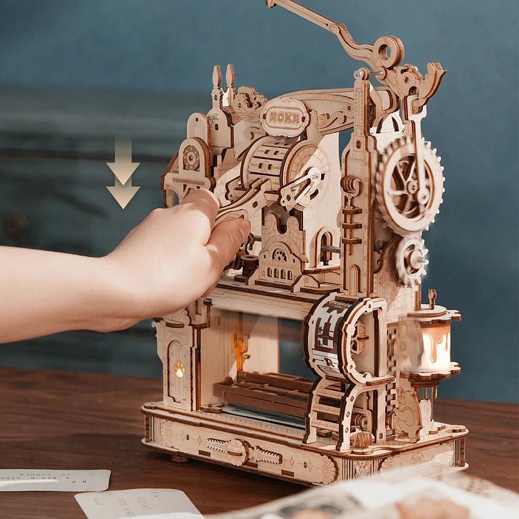 ROKR - PUZZLE 3D BOIS - Rokr | Presse à Imprimer - LK602 - Golemites - Rokr