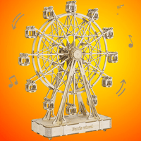 ROLIFE - PUZZLE 3D BOIS - Grande roue musicale - TGN01 - Golemites - Rokr