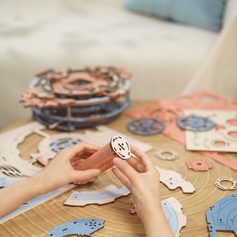ROKR - PUZZLE 3D BOIS - Horloge Murale Romantic Note - LC701 - Golemites - Rokr