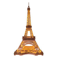ROLIFE - PUZZLE 3D BOIS - Maquette bois | Tour Eiffel Lumineuse - TGL01 - Golemites - Rokr