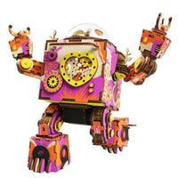 ROKR - PUZZLE 3D BOIS - Puzzle 3D bois | Robot Steampunk édition limitée - 17216533-china - Golemites - Rokr