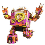 ROKR - PUZZLE 3D BOIS - Puzzle 3D bois | Robot Steampunk édition limitée - 17216533-china - Golemites - Rokr