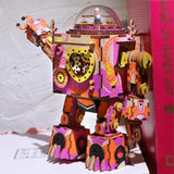 ROKR - PUZZLE 3D BOIS - Puzzle 3D bois | Robot Steampunk édition limitée - 17216533-china - Golemites - Rokr
