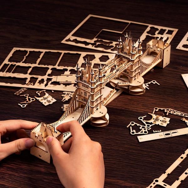ROLIFE - PUZZLE 3D BOIS - Puzzle 3D bois | 3D Tower Bridge - TG412 - Golemites - Rokr