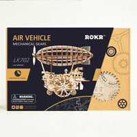 ROKR - PUZZLE 3D BOIS - Puzzle 3D bois | Ballon Dirigeable Zeppelin - LK702 - Golemites - Rokr