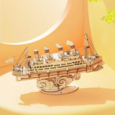 Puzzle 3D Bois | Bateau de Croisière