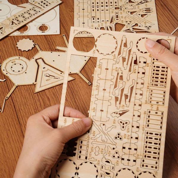 ROLIFE - PUZZLE 3D BOIS - Puzzle 3D bois | Batterie - TG409 - Golemites - Rokr