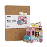 ROLIFE - PUZZLE 3D BOIS - Puzzle 3D bois | Boîte à musique Camion de glaces - AMD61 - Golemites - Rokr