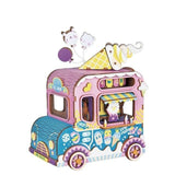 ROLIFE - PUZZLE 3D BOIS - Puzzle 3D bois | Boîte à musique Camion de glaces - AMD61 - Golemites - Rokr