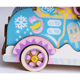 ROLIFE - PUZZLE 3D BOIS - Puzzle 3D bois | Boîte à musique Camion de glaces - AMD61 - Golemites - Rokr