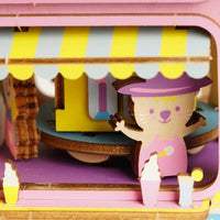 ROLIFE - PUZZLE 3D BOIS - Puzzle 3D bois | Boîte à musique Camion de glaces - AMD61 - Golemites - Rokr