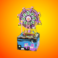 ROLIFE - PUZZLE 3D BOIS - Puzzle 3D bois | Boîte à musique Ferris Wheel - AMD402 - Golemites - Rokr