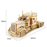 ROKR - PUZZLE 3D BOIS - Puzzle 3D bois | Camion Poids Lourd - MC502 - Golemites - Rokr