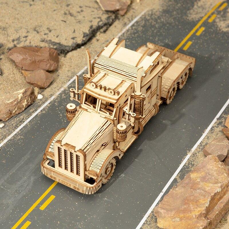 ROKR - PUZZLE 3D BOIS - Puzzle 3D bois | Camion Poids Lourd - MC502 - Golemites - Rokr