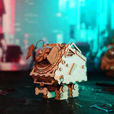 ROKR - PUZZLE 3D BOIS - Puzzle 3D bois | Chien Steampunk - AM480 - Golemites - Rokr