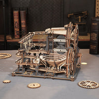 ROKR Chocolate Factory - Puzzle 3D En Bois Pour Adulte - Kit De Construction - Circuit à Billes STEM - Décoration De Bureau - Cadeau Pour Hommes Et Femmes - (LGA02 - 8