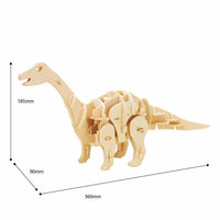 ROKR - PUZZLE 3D BOIS - Puzzle 3D bois | Dinosaure Apatosaure - D450 - Golemites - Rokr