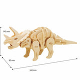 ROKR - PUZZLE 3D BOIS - Puzzle 3D bois | Dinosaure Triceratops - D430 - Golemites - Rokr
