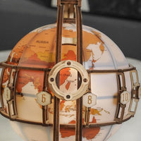 ROKR - PUZZLE 3D BOIS - Puzzle 3D bois | Globe Lumineux à LED - ST003 - Golemites - Rokr