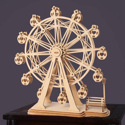 Puzzle 3D bois | Grande Roue