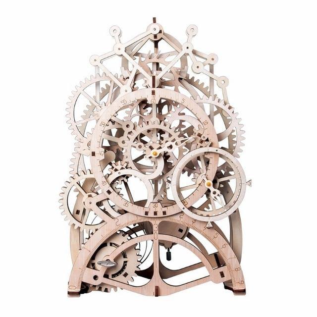 ROKR - PUZZLE 3D BOIS - Puzzle 3D bois | Horloge à Pendule - LK501 - Golemites - Rokr