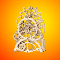 ROKR - PUZZLE 3D BOIS - Puzzle 3D bois | Horloge à Pendule - LK501 - Golemites - Rokr