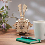 ROKR - PUZZLE 3D BOIS - Puzzle 3D bois | Lapin Steampunk - AM481 - Golemites - Rokr