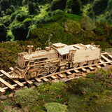 ROKR - PUZZLE 3D BOIS - Puzzle 3D bois | Locomotive à vapeur - MC501 - Golemites - Rokr