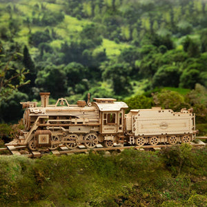 Puzzle 3D bois | Locomotive à vapeur